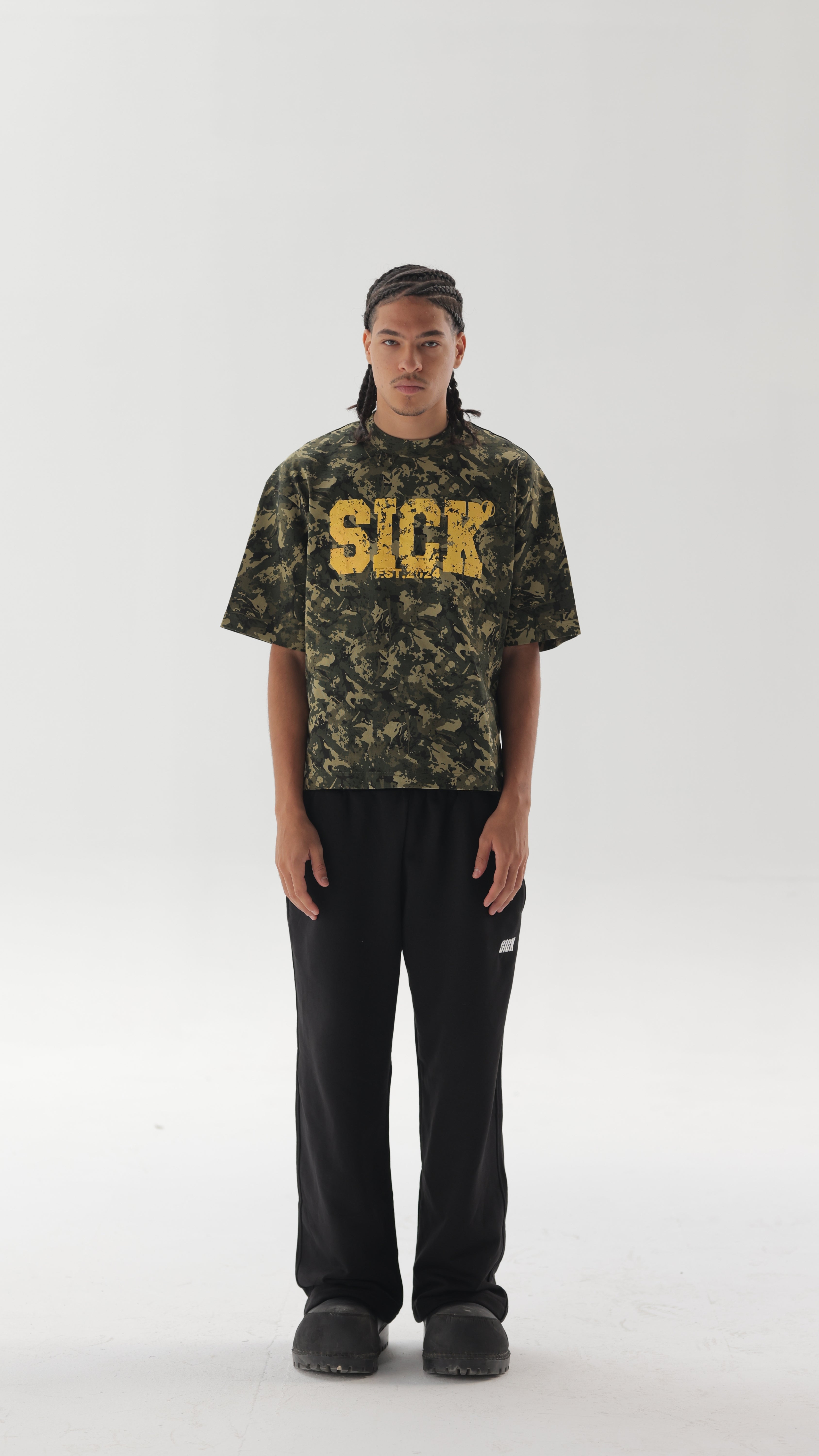 SICK CAMO x YELLOW AMBUSH T-SHIRT