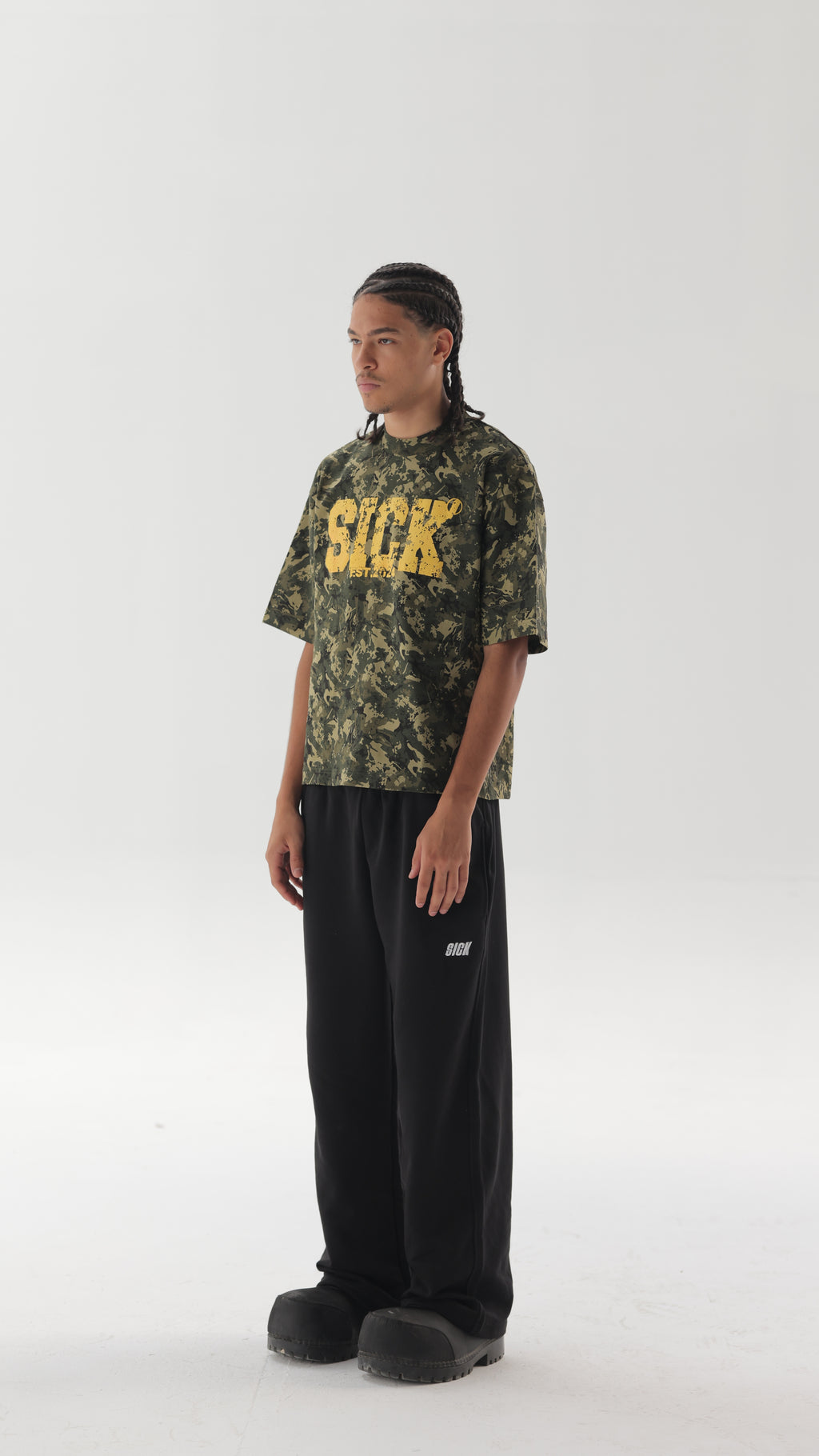 SICK CAMO x YELLOW AMBUSH T-SHIRT