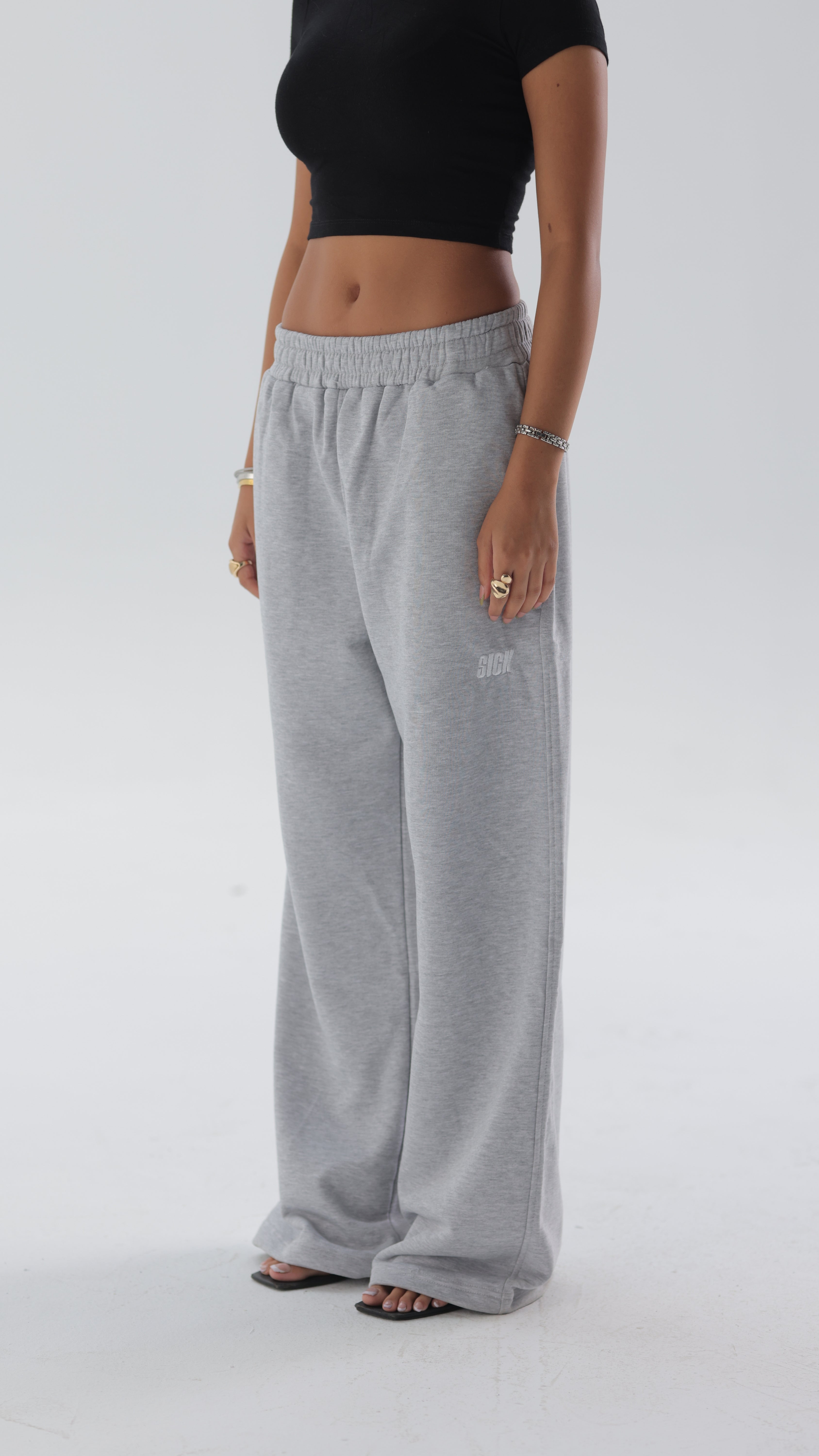 SICK "SICK" STITCHED SWEATPANTS