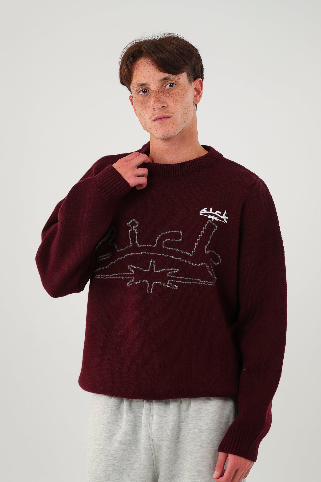 WOVEN CREWNECK
